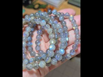 7.5-8mm Flashy Labradorite Bracelet