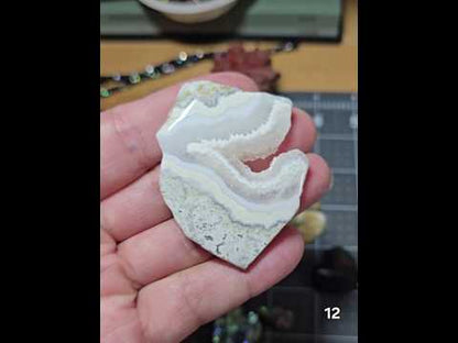 #12 Crazy Lace Agate Druzy Slice