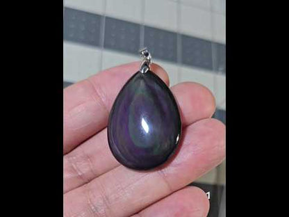 #1 Rainbow Obsidian Pendant