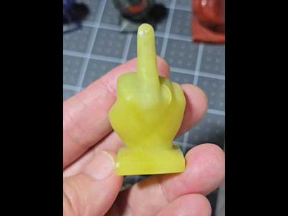 2" Lemon Jade Middle Finger Gesture