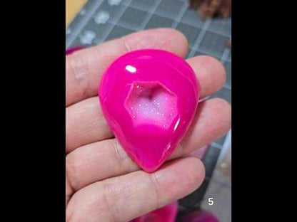 #5 Pink Druzy Agate