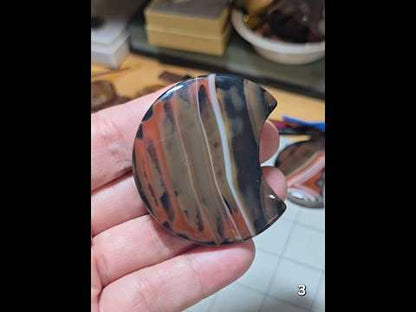 #3 Sardonyx Moon Carving