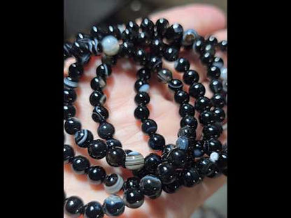 6mm Banded Agate Bracelets