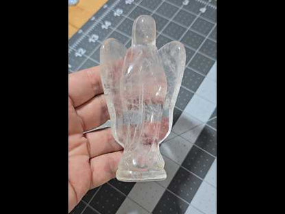Clear Quartz Angel Carving