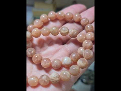 10mm Peach Moonstone Bracelets/Beads