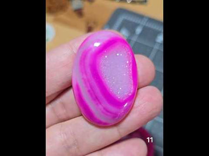 #11 Pink Druzy Agate