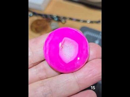 #15 Pink Druzy Agate