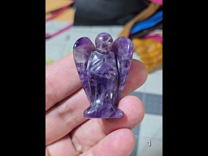 #1 Amethyst Healing Angel Carving