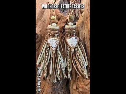 Wildhorse Gemstone Leather Tassels