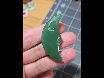 Green Aventurine Moonface