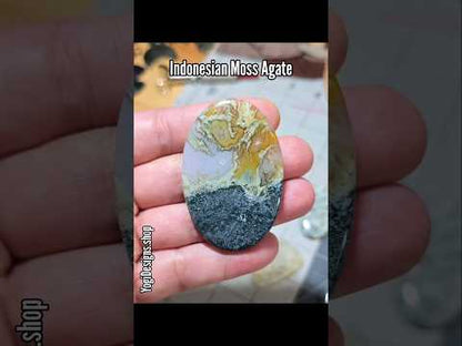 #2 Indonesian Moss Agate - Statement Cabochon