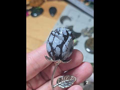 #2 Snowflake Obsidian Rose