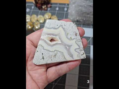 #3 Crazy Lace Agate Druzy Slice