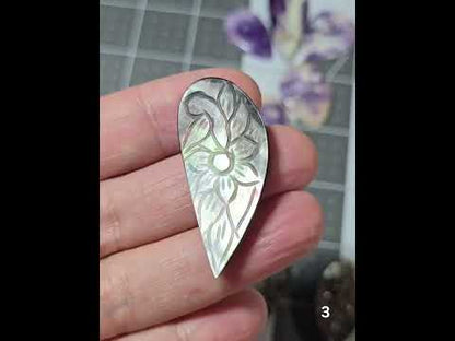 #3 Carved Mother Of Pearl
