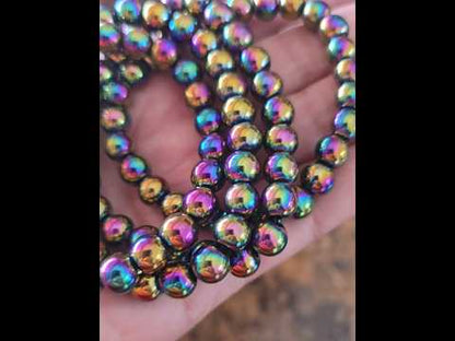 8mm Aura Hematite Bracelet