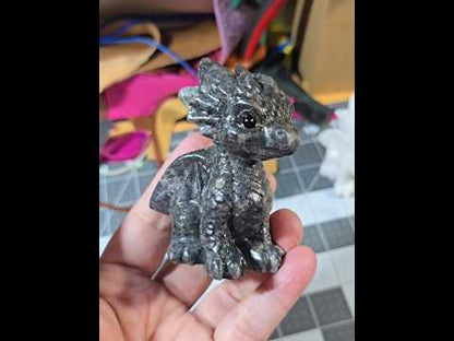 Yooperlite Carved Baby Dragon