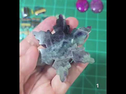 #1 Rainbow Fluorite Snowflake