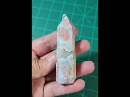 Cotton Candy Agate Druzy Point
