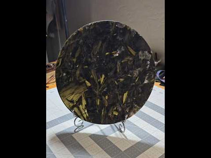 8" Green Mica Plate