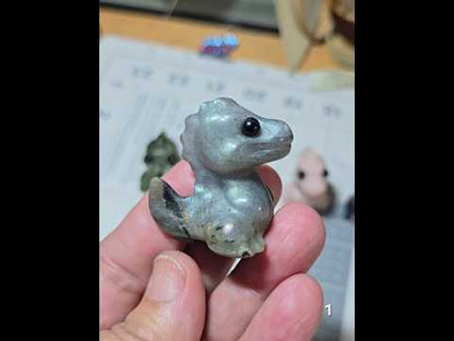 #1 Labradorite Mini Dinosaur Carving