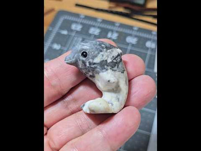 Picasso Jasper Dolphin Carving