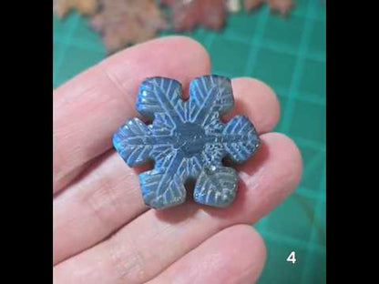 #4 Labradorite Snowflake