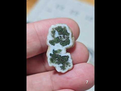 #7 Moss Agate Stalactite Slice