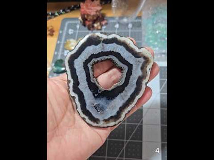 #4 Large Druzy Agate Slice