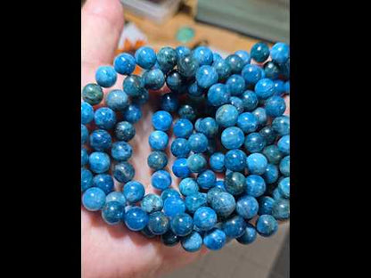 8mm Blue Apatite Bracelet