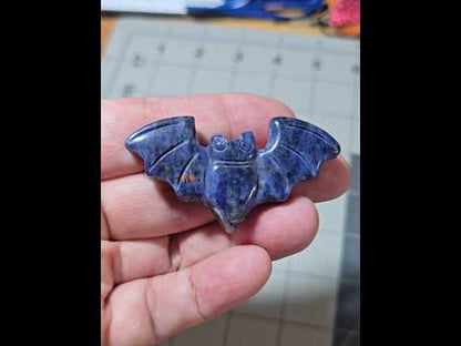Lapis Lazuli Bat Carving