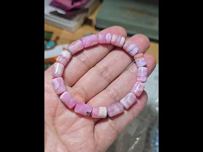 13x8mm Cobalto Calcite Barrel Bracelet
