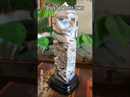 12.5" Druzy Sphalerite Tower