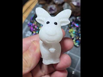 #2 White Jade Reindeer
