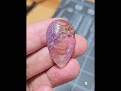 #5 Carved Ametrine Cabochon