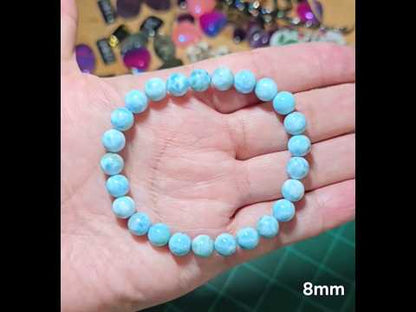 8mm Larimar - High Quality