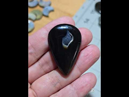 #2 Black Druzy Agate
