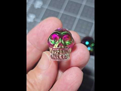 Pink/Green Mini Crystal Skull