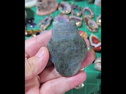 Labradorite Owl Skull