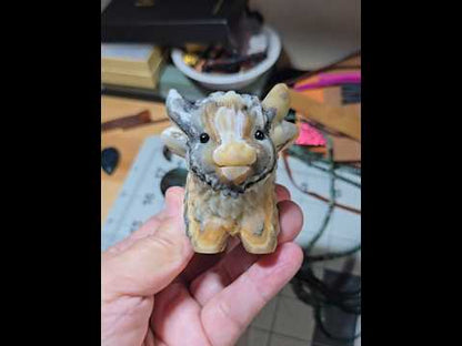 Orange Calcite Baby Highland Cow