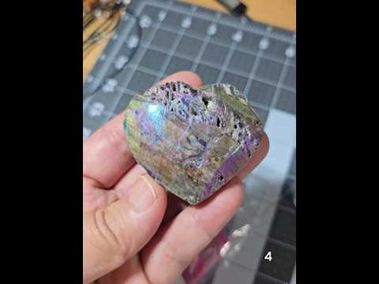 #4 Angel Aura Sphalerite Druzy Heart
