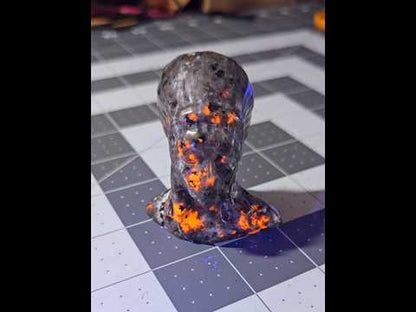 Yooperlite Indian Head Carving (UV reactive)