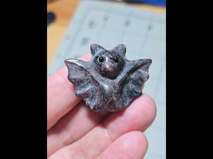 Garnet Bat Carving