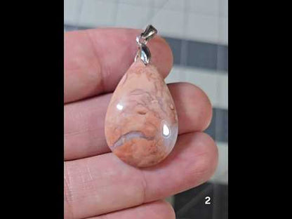 #2 Cotton Candy Agate Pendant