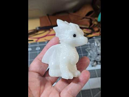 White Jade Baby Dragon