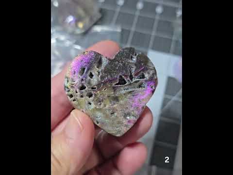 #2 Angel Aura Sphalerite Druzy Heart