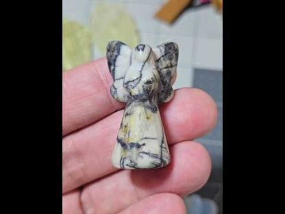 Picasso Jasper Guardian Angel Carving