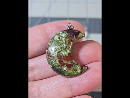 Bloodstone Moon Pendant