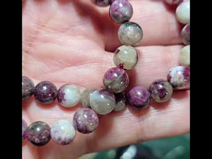 8mm Plum Blossom Tourmaline