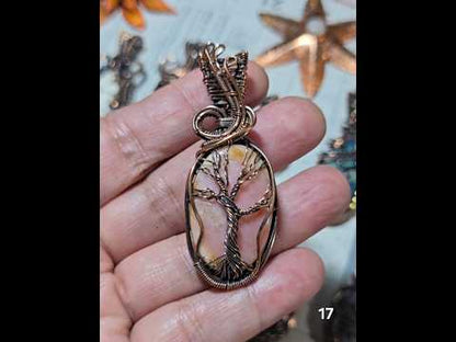 #17 Pink Opal Wire-wrapped Pendant