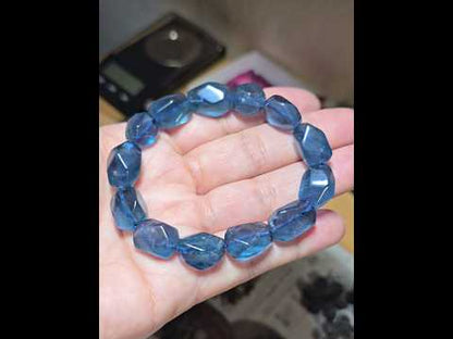 11.5-15mm Blue Fluorite Chunky Bracelet